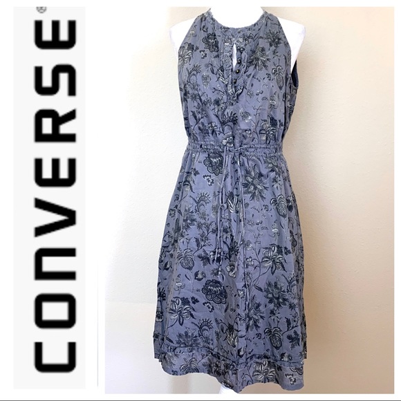 CONVERSE ONE STAR Lined FLORAL print DRESS - Picture 1 of 9